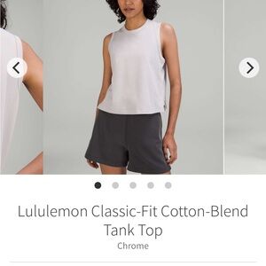 Lululemon Athletica Women's Chrome Tank Top